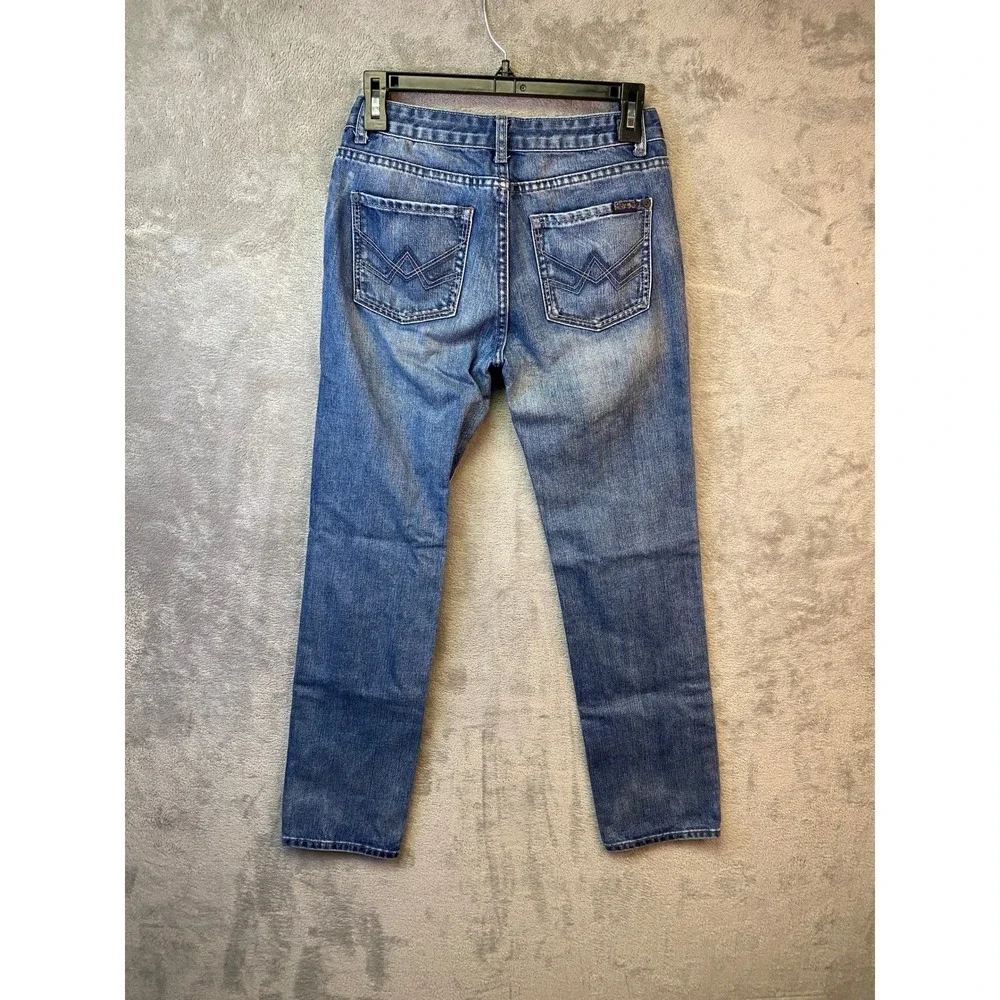 7 For All Mankind Slimmy Jeans Boys Size 14 Medium Wash Slim Straight Denim